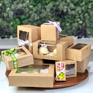 Caja alta para pasteles con altura personalizada e impresión, apta para pasteles de cumpleaños de crema batida de varias capas y grosor. - Product Image 3