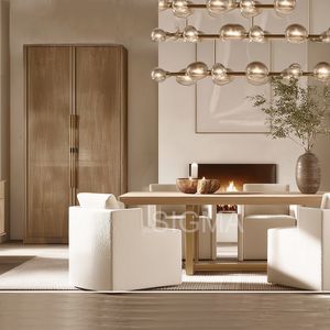 <span class=keywords><strong>2026</strong></span> mới được thiết kế gỗ mỹ phong cách khách sạn sang trọng bàn ăn thiết lập nội thất đồ nội thất rắn gỗ bàn ăn - Product Image 4