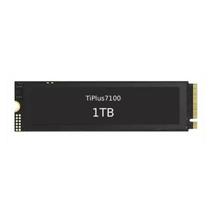 TiPlus7100 1TB M.2 2280 NVMe PCIe 4.0 SSD, ความเร็วอ่าน/เขียน 7000/6000MB/s, 3D TLC, DRAM-less HMB, SSD สำหรับเล่นเกมและทำงาน - Product Image 1