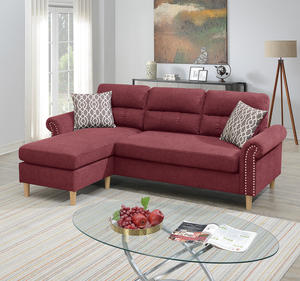 ชุดโซฟาเข้ามุมรูปตัวแอลแบบปรับเอนได้ ดีไซน์ทันสมัย พร้อมพนักพิงแบบ Tufted สำหรับห้องนั่งเล่น - Product Image 3