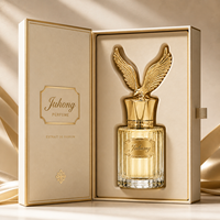 Capuchon de parfum en zamac en forme d'aigle doré, le plus vendu, capuchon de bouteille de parfum en métal de luxe, design de la série animale pour bouteille en verre FEA15, OEM