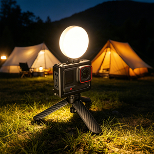 Lumière d'appoint magnétique RGB 360° °   Lumière LED rotative à luminosité réglable, rechargeable, longue autonomie pour téléphone, appareil photo, vlog et diffusion en direct - Product Image 4