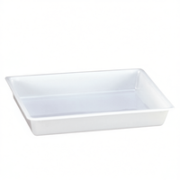Contenedor de alimentos profesional apilable de 12L, bandeja rectangular para alimentos