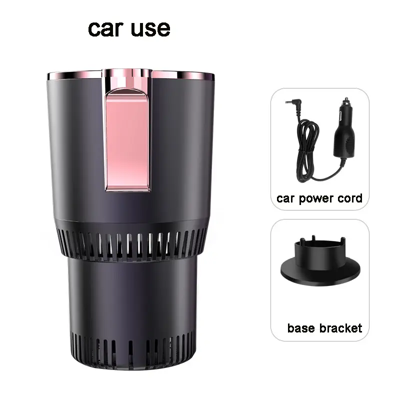 Akıllı dokunmatik araba termos şişe oto araba seyahat kahve kupa ısıtıcı 12v soğutma ve isıtma kupası