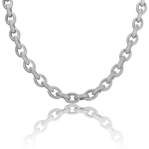 Popular European American <b>Cross</b>-border New Cuban <b>Chain</b> Street Hip-hop Personalized Trendy Men's Necklace Electroplated - Product Image 6