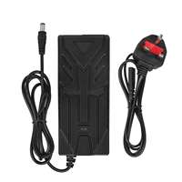 Chargeur Ulip 18V à 42V 1.7A DC2.1 avec prise UK pour adaptateur d'alimentation de batterie de scooter électrique, certifié CE FCC