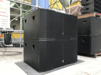 Boutum Audio Professionnel Passif 1200W Double Subwoofer 18 Pouces Gros Basses 4 Ohms Équipement Audio Sonore