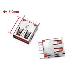 Conector USB 2.0 Tipo-A Hembra, Montaje Vertical de Orificio Pasante, Serie de Conectores de 10.0mm / 13.7mm / 15.0mm de Altura - Product Image 3