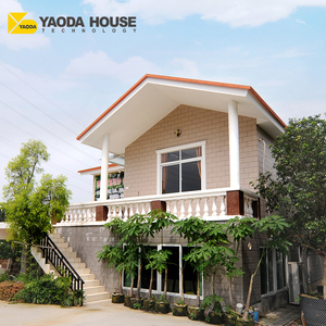 หรูหราเกรละสำเร็จรูปกรอบเหล็กไฟบีชวิลล่าบ้านสำเร็จรูป - Product Image 1