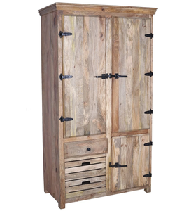 Handcrafted Wooden Armoire Cabinet with Spacious Drawers and Shelves for Bedroom Hotel Living Room and Traditional Home Storage - Product Image 2