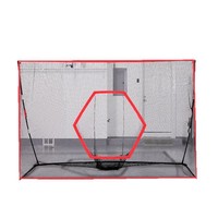 Filet d'entraînement de golf classique 10 x 8 pieds, cage de frappe avec écran d'impact, simulateur vierge en nylon, graphiques imprimés au choix Ebest EB