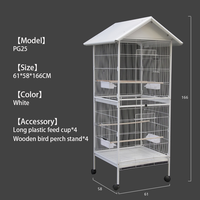 Offre Spéciale grand perroquet cage canari grande volière d'oiseaux en plein air avec roulettes