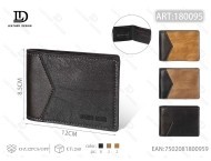 Set Regalo Portafoglio in Pelle da Uomo Stile Moderno Senza Fogli Staccabili AH180095 - Product Image 1