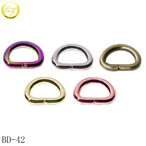 Hot selling swimwear ring strap adjuster wholesale small dog collar d buckle hardware for leather purse