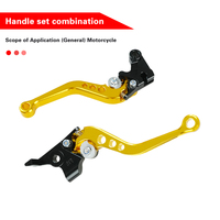 Puños de Manillar para Motocicleta, Aleación de Aluminio Anodizado CNC, Combo de Palanca de Freno, 6 Colores, Ajuste Universal de 160 mm, Accesorios de Modificación
