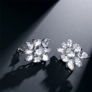 Lakor SP220 Party Wedding <b>Complete</b> Zircon Crystal Stone Four-Piece Jewelry <b>Set</b> - Product Image 5