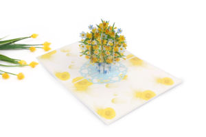 Cartes de vœux personnalisées en papier artisanal fleurs 3D pour décorations de mariage, d'anniversaire, de festival, de vacances et d'événement - Product Image 4