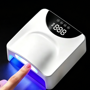 Nuovissima <span class=keywords><strong>Lampada</strong></span> <span class=keywords><strong>UV</strong></span> a Doppia Zona con Sensore, Asciugatura Rapida, Ricaricabile, 78 LED, Professionale, Portatile, per Uso Domestico e in Salone - Product Image 3