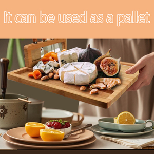 Platter Cutlery Bamboo Serving Tray Mini Charcuterie Cheese Board <b>Knife</b> Set <b>Holder</b> Disposable Wedding Party Valentine's Day - Product Image 4