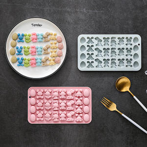 Moldes de Silicona para Pastel con Diseño de Conejo, Reutilizables, de Grado Alimenticio, Lindos Moldes Magnéticos de Silicona para Chocolate, Dulces y Hielo - Product Image 6