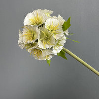 Fleur artificielle Scabiosa L830 en soie, fausse boule de Scabie réaliste faite à la main, décoration florale pour mariage et maison