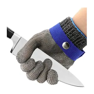 Ant5ppe làm việc găng tay cắt bảo vệ cắt thịt cắt găng tay kim loại găng tay an toàn