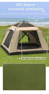 Tenda da campeggio Wilderness goditi la <span class=keywords><strong>vista</strong></span> panoramica tecnologia innovativa protezione solare addensata rivestimento in argento tenda da esterno per famiglie - Product Image 3