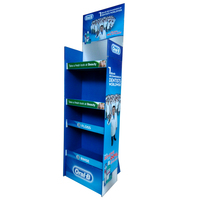 Étagère au détail durable prête à l'emploi Lumières LED ondulées promotion ampoules accessoires Présentoirs Présentoir de sol en carton support