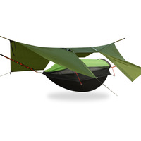 Extérieur Étanche Hors Sol Camping Arbre Tente Hamac Parasol Balançoire Auvent Moustiquaire Ensemble pour Randonnée et Voyage