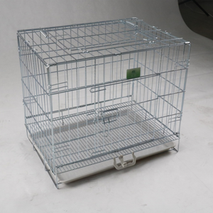 Fabrika toptan sıcak satış çoklu boyutları köpek kafesi evcil hayvan kulubesi Metal katlanabilir kapatılabilir muhafaza Mesh evcil hayvan sandığı - Product Image 6