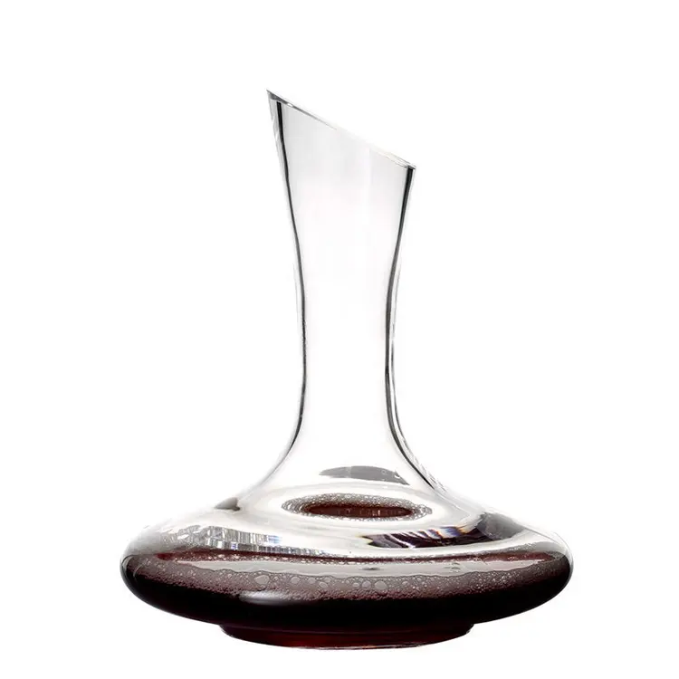 Lead-free antique crystal clear glass wine decanter