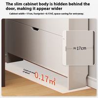Meuble de rangement à chaussures pliable en mélamine, grande capacité, multifonctionnel, pour salon - Vente chaude