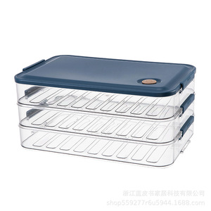 <b>Food</b> <b>Storage</b> Boxes <b>Stackable</b> Transparent With Lid For Refrigerator Kitchen Use 4 Tier Fresh <b>Food</b> <b>Container</b> - Product Image 5