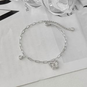Dylam Personalized Statement Design Jewelry Manufacturer Oem Odm S925 Silver Butterfly Pendant 5A CZ Zirconia Bracelet - Product Image 3