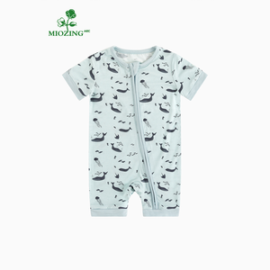 Bộ đồ ngủ tre Miozing có sẵn, bộ đồ ngủ mùa hè cho bé, bộ đồ ngủ tre hữu cơ, bộ liền thân thoáng khí cho bé bị chàm - Product Image 1