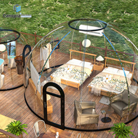 Tente de bulle transparente moderne pour l'extérieur avec montage facile, chambre ciel étoilé pour hôtel, restaurant, salle à manger