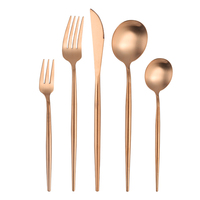 Elegante Roestvrijstalen Bestek Mes Vork In Goud Zilver Roségoud Voor Bruiloften Relatiegeschenken