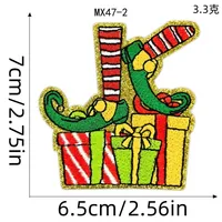 Patch thermocollant brodé de sequins pour Noël, motif Joyeux et Lumineux Hiver, idéal pour sweats à capuche, chapeaux et sacs