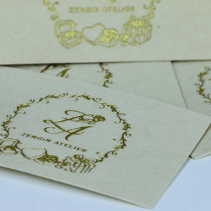 Tarjetas de Agradecimiento de PVC con Estampado en Caliente Dorado, Tarjetas de Felicitación de Lujo con Borde Dorado, Invitaciones para Fiestas, Bebidas y Uso Doméstico - Product Image 2