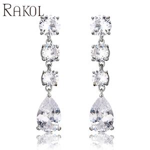 RAKOL EP1180 2025 Fine Jewelry fashion Rhinestone Wedding <b>Bridal</b> <b>Earrings</b> - Product Image 2
