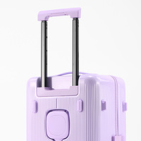 Trolley Bagage à roulettes ABS avec logo OEM avec serrure TSA Compartiment ouvert à l'avant Dessin animé École/Voyage Bagage à main pour ordinateur portable Filles Ensembles de bagages