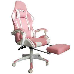 Nueva Silla Gamer Económica con Respaldo Alto Rosa y Blanca Personalizada, Silla de Juego Giratoria y Reclinable para Chicas - Product Image 6
