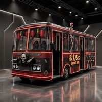 YHY Bus fantôme VR 9D personnalisable pour 8 joueurs, simulateur d'horreur VR avec plateforme de mouvement, réalité virtuelle immersive