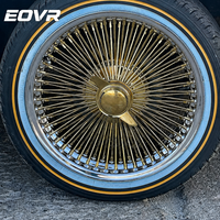Jantes à rayons chromées EVOR Custom Luxury Classic 72/100 Knock-Off, à déport profond, 13, 14, 15, 16 pouces, pour Chevy Impala