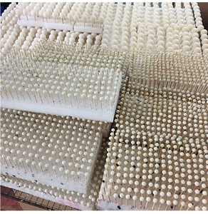 Perla de concha de medio agujero 3mm agujero grande DIY cuentas sueltas usar cuerda de alambre grueso perla agujero grueso cuentas redondas - Product Image 6