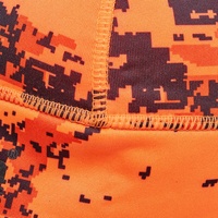 Personnalisé Flamme Orange Camouflage Chapeau En Plein Air Hommes Chasse Stretch Randonnée Bonnet