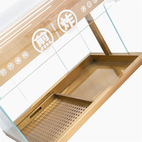 Équipement de chauffage alimentaire facile à utiliser RKMF-T2B, armoire de présentation isolante pour aliments frits
