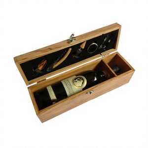 Caja de Vino Hecha a Mano de Madera de Olivo, Grabada con Láser, Rectangular, Personalizable, con Múltiples Opciones de Impresión y Manipulación - Product Image 1