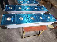Bain chaud commercial GRT-RTC5H Marie d'affichage de réchauffeur d'aliments de table de 5 casseroles avec le couvercle en verre