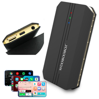 Accessoire automobile Adaptateur Carplay BT Android 13 AI Box pour voiture 8 Go 128 Go avec lumière ambiante